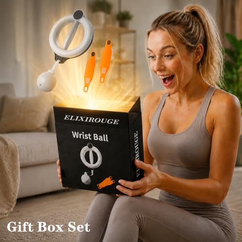 Arm and Shoulder Workout Equipment for Men and Women, 360° Hand-Crank Forearm Trainer, Shoulder Exercise and Mobility Trainer, Home Fitness Equipment for Chest and Upper Body Strength