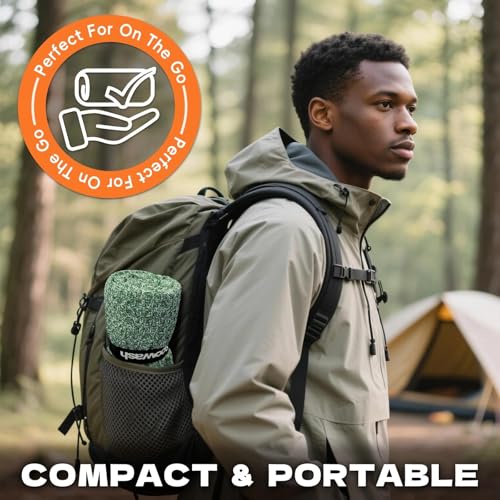 Microfiber Sweat Towel, Quick Dry Negative Ions 3 Pack 27x55 in - color: Green, size: 27 inch X 55 inch