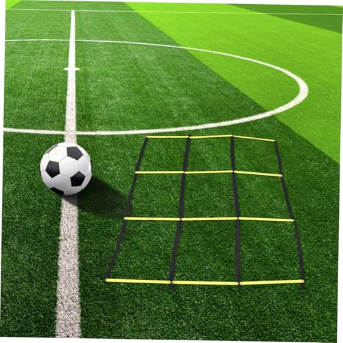 PRETYZOOM Portable Agility Ladder for Soccer Training with Ninesquare Design Material Football Workout Ladder for Speed Footwork and Versatile Team Athletic Drills