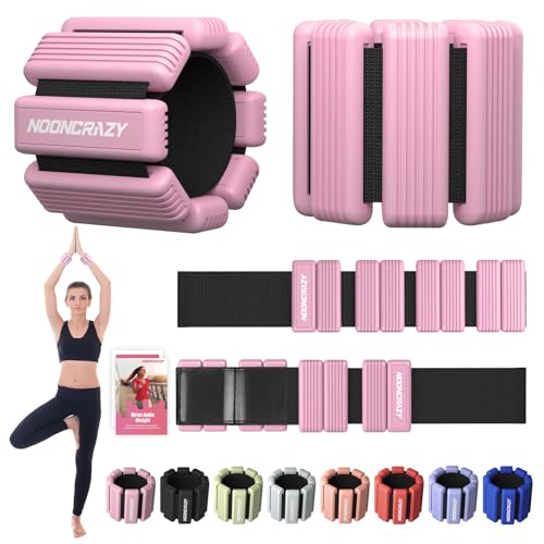 Pilates Wrist Ankle Weights for Women, Wearable Strong Arm & Leg Weights Set of 2(1 lb/2.2 lbs Each), Adjustable Ankle Weights for Walking, Yoga, Dance, Barre, Gym - color: Pink, size: 2 Lbs Pair (1lbs Each)