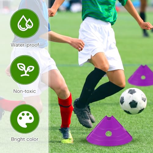 Jumbo Soccer Cones Big Training Disc Cone - color: Purple