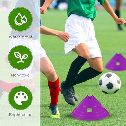 Jumbo Soccer Cones Big Training Disc Cone - color: Purple