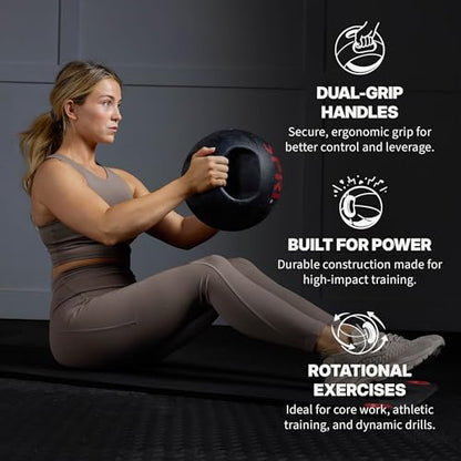 SPRI Medicine Ball with Handles - size: 8 LB