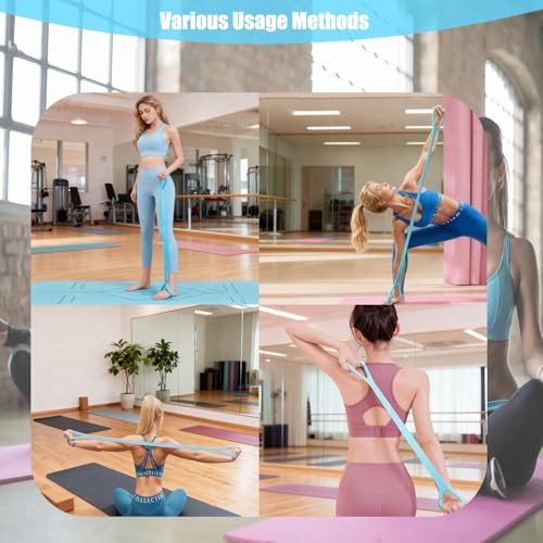Adjustable Portable Stretching Device and Fitness Resistance Band for Home Use, Enhanced Flexibility and Mobility Perfect for Yoga and Muscle Stretches