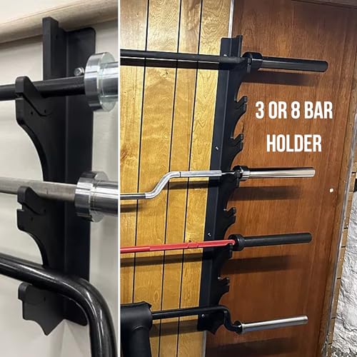 Rep Fitness Gun Rack Barbell Storage - Olympic Bar Storage, 3 Bar or 8 Bar Options