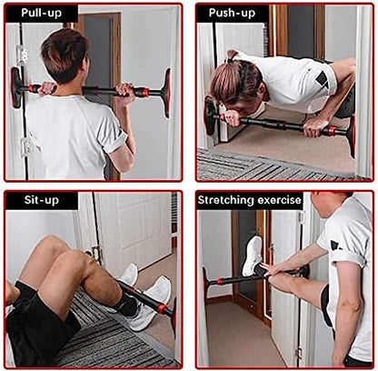 Door Pull Bar With Ergonomic Grip, Exercise Equipment, Screwless Body Gymnastics System, Multi-Stick Chin Bar & Home Exercise Bar,Fr