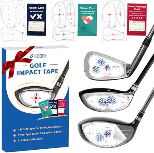 Golf Impact Tape, Golf Training Aid for Instant Impact Feedback - style: 150PC-Right-Handed Stickers