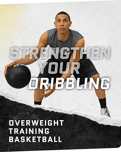 SKLZ Weighted Training Basketball, 29.5" - 3-lb Heavy Training Ball - Black, Quality Faux Leather Construction - Durable & Wear-and-Tear Resistant Dribbling Trainer for Indoor or Outdoor Use