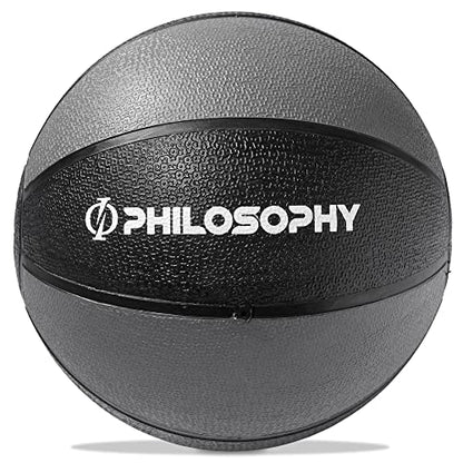 Philosophy Gym Medicine Ball - Weighted Fitness Non-Slip Ball