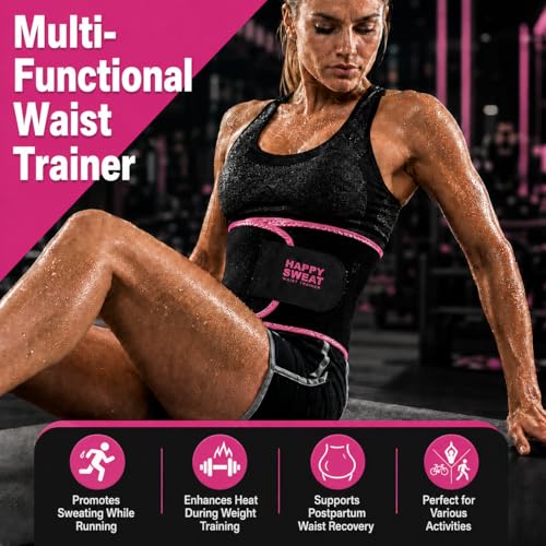 Waist Trainer for Women and Men Belly Fat, Neoprene Sauna Sweat Band, Stomach Wrap Waist Trimmer for Workout