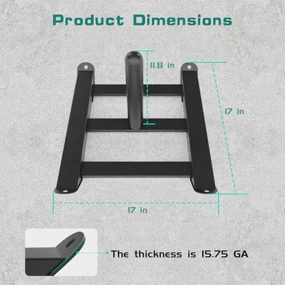 Weight Sled with Harness, Heavy Duty Fitness Strength Training Sled Workout Sled for Athletic Exercise and Speed, Suitable for 1" and 2" Weight Plates