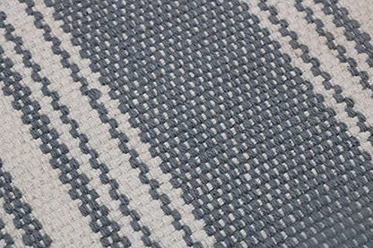 Hand Woven 100% Cotton Yoga Mat- Thick Handloom Made in India- for Gym Floor Exercise - Runner for Bedroom