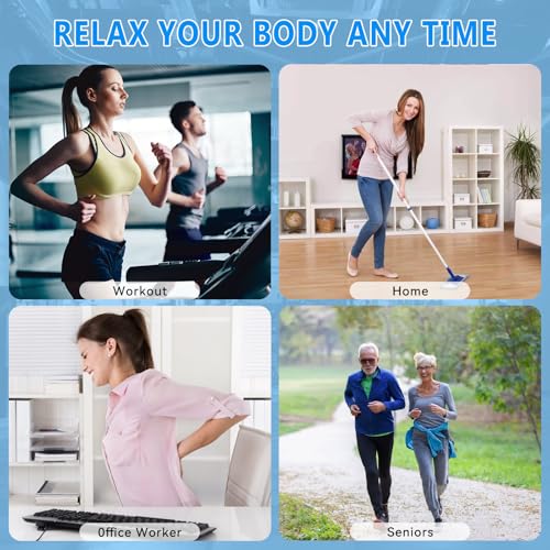 APHERMA Massage Gun, Muscle Massage Gun for Athletes Handheld Electric Deep Tissue Back Massager, Percussion Massage Device for Pain Relief with 30 Speed Levels 9 Heads - color: Grey