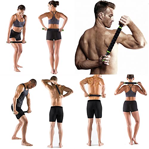 Sportneer Muscle Roller Stick Massage Sticks for Athletes + Deep Tissue Body Massage Stick Tools