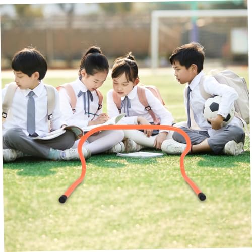 4pcs Agility Hurdles Set 15cm Plastic Speed Training Equipment for Football Basketball Obstacle Course and Track Running Training