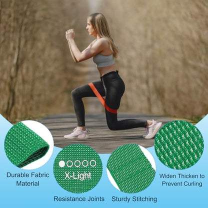 PATIKIL Fabric Resistance Bands, Elastic Exercise Bands for Women and Men, Booty Legs Workout Bands for Fitness Pilates