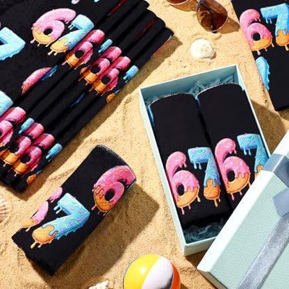 12 Pcs 67 Ice Cream Drip Baseball Beach Towel 40 x 12 Inch Swim Pool Towel Cooling Baseball Team Gift Youth Gift for Hot Weather Workout Gym Sport Party Favors