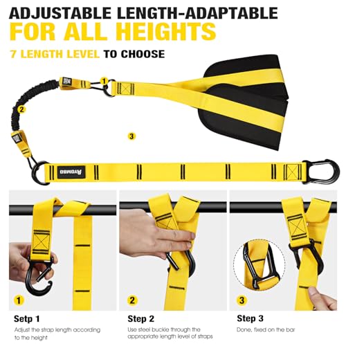 Pull Up Assistance Bands, Resistance Bands for Pull Up Bar Workout, Adjustable Heavy Duty Pull Up Assist Equipment with 4 Assistance Bands, Home Gym Fitness Exercise Strength Training