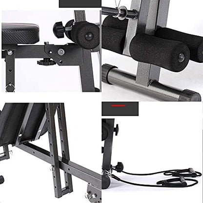 Weight Bench Dumbbell Weight Lifting Adjustable Weight Bench Sit-ups Fitness Equipment, Adjustable Supine Board, Home Multifunction Folding Dumbbell Bench