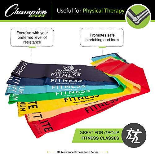 Champion Sports Resistance Therapy Stretch Flat Band