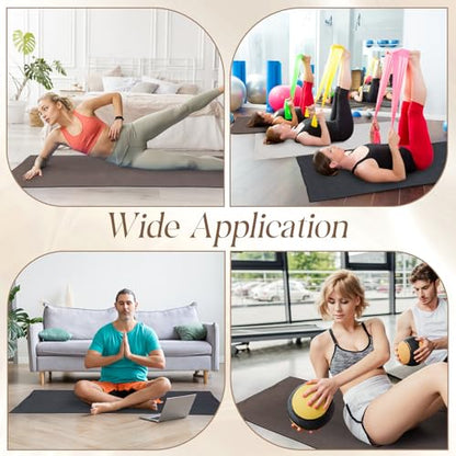 3 Pack Hot Yoga Mat Towel Non Slip Microfiber Pilates Towel with Grip Dots & Elastic Straps, 72" x 26" Absorbent Sweat Anti-Slip Hot Yoga Gym Mat for Fitness Workout(Beige Dark Gray Coffee) - color: Beige Dark Gray Coffee