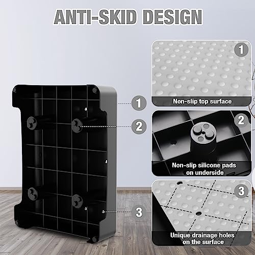 HBTower Mobility Step Stool for Adults & Seniors,Non-Slip Platform - color: Gray
