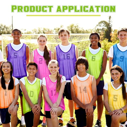 Practice Equipment 60 Disc Cones Agility Soccer Cones and 36 Nylon Mesh Pinnies Scrimmage Vests Team Practice Jersey with Carry Bag and Holder for Sports Training Basketball Football Coaching