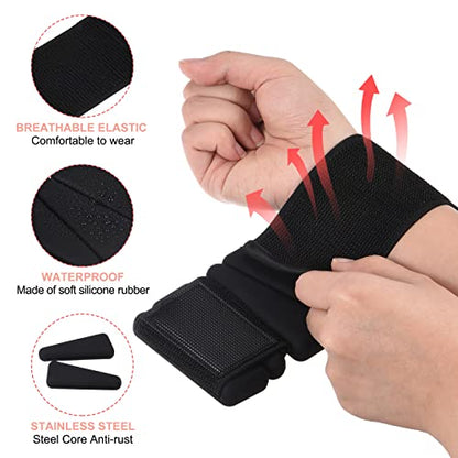 PATIKIL Ankle Weights for Women, 2Lbs Total (1Lb Each) Adjustable Wrist Weights with Removable Weights Arm Weights for Women & Men Yoga Training Walking Jogging Aerobics - color: Black