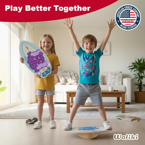 Wood Balance Board | Ages 3-8 | Toddlers and Kids |