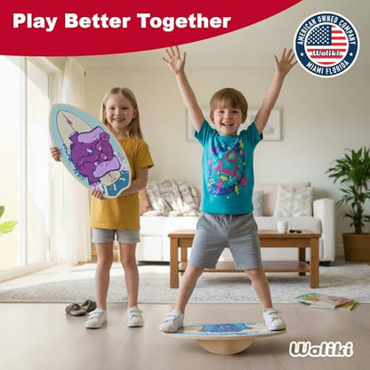 Wood Balance Board | Ages 3-8 | Toddlers and Kids |
