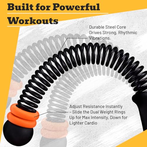 Ropeless Battle Ropes with Adjustable Weights, Easy-to-Carry Silent Fitness Tool for Total-Body Sculpting, Cardio & Fat Burn, Home Gym Strength Equipment for Core, Arms and Glutes - Black - size: Black