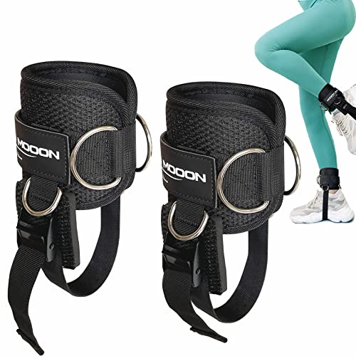 Ankle Straps for Cable Machine Accessories, Adjustable Buckle Suitable for Men & Women, Comfort fit Neoprene Ankle Cuffs for Glute Kickbacks, Lift The Butts, Gym Lower Body Exercises