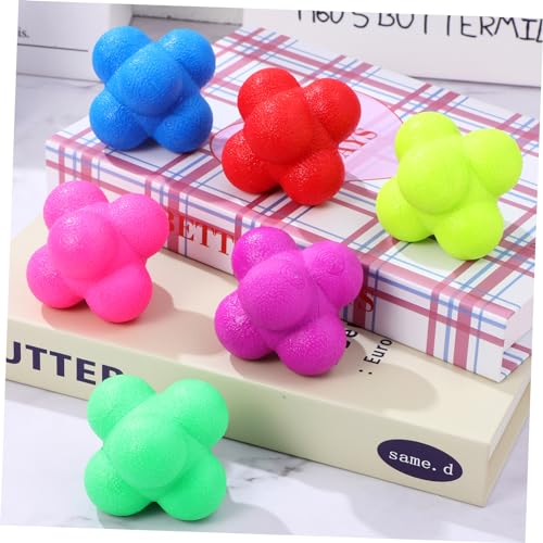 Toddmomy 6pcs Hexagonal Reaction Balls Reaction Training Toys Smart Reflex Balls
