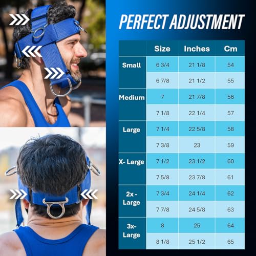 G Gabantt- Neck Exerciser and Neck Trainer. Adjustable Neck Harness Weight Lifting, 4 Way Neck Training - Head Harness for Neck Exercises and Neck Muscle Builder. Neck Strengthener Workout Equipment