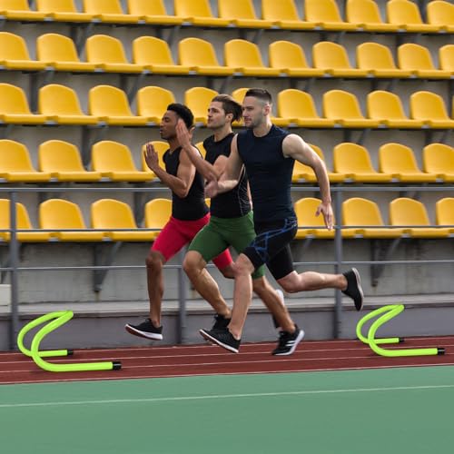 Wettarn 18 Pcs 6" Speed Training Hurdles Mini Agility Hurdles Bulk - color: Green