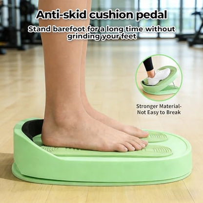 Adjustable Calf Stretcher Slant Board, 15-Level Incline for Ankle Rehab - color: Green