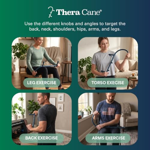Thera Cane Massager (Blue), Proudly Made in The USA Since 1988 - color: Blue