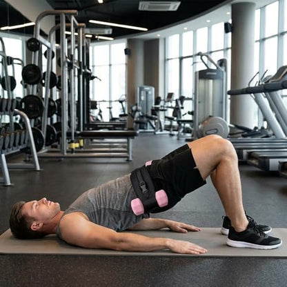 Hip Thrust Belt, Hip Thrust Belt for Dumbbells and Weights, Enhanced Support for Glute Bridge Exercises and Weighted Squat Training, Adjustable Strap Non-Slip Safety for Home Fitness Strength Sessions