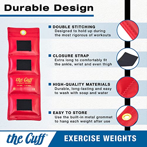 The Cuff Original Adjustable Ankle and Wrist Weight for Yoga, Dance, Running, Cardio, Aerobics, Toning, and Physical Therapy. - style: Single