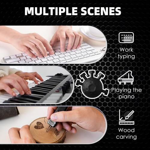 Finger Grip Strengthener,2026 New Hand Forearm Ball Strengthener Wrist Strengthening Guitar Finger Gripper Finger Exerciser Gripper Tool for Gym, Piano and Guitar Training - color: Black