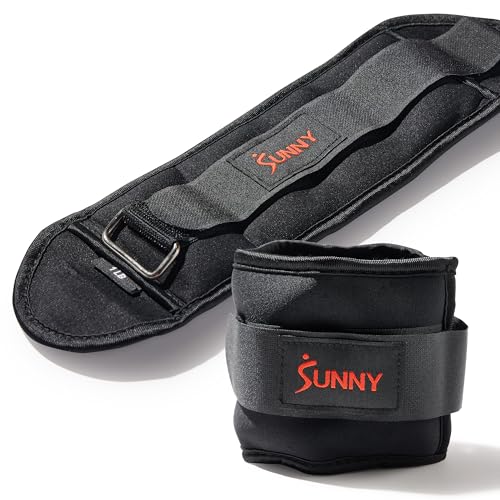 Sunny Health & Fitness Neoprene 1-5 LB Pair Ankle Weights/Adjustable 5 LB - size: 1 LB