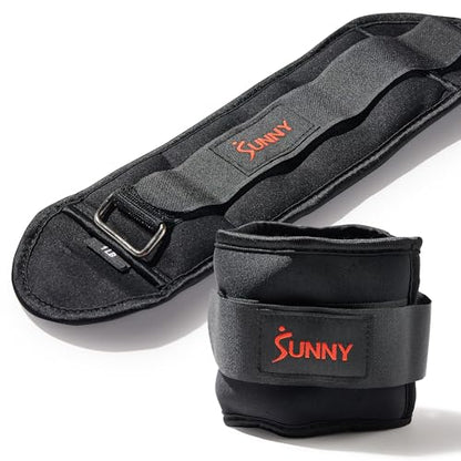 Sunny Health & Fitness Neoprene 1-5 LB Pair Ankle Weights/Adjustable 5 LB - size: 1 LB