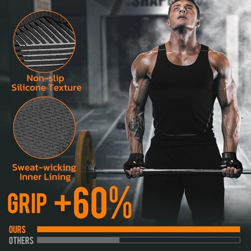 ATERCEL Gym Workout Gloves for Men and Women, Weight Lifting Gloves with Excellent Grip, Lightweight Fitness Gloves for Training, Cycling, Pull Ups, Exercise, Climbing, Rowing and Weightlifting - size: Medium