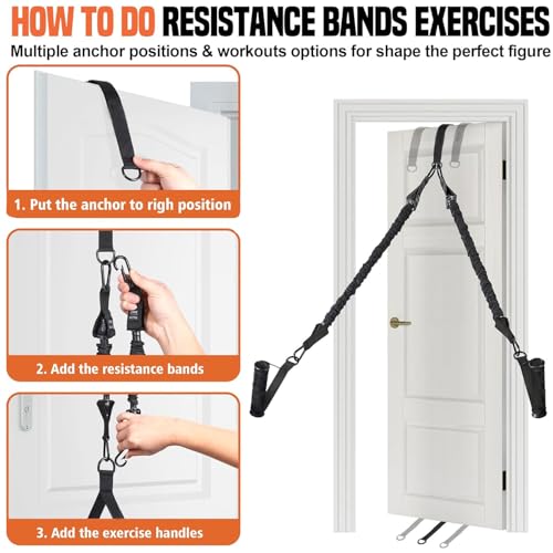 Pull Up Assist Bands Set of 4 Bands 300 Lbs - color: Black
