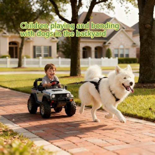 Weight Pulling Dog Harness for Dogs - Dog Pulling Harness for Sled & Running Training (Forest Green,L)