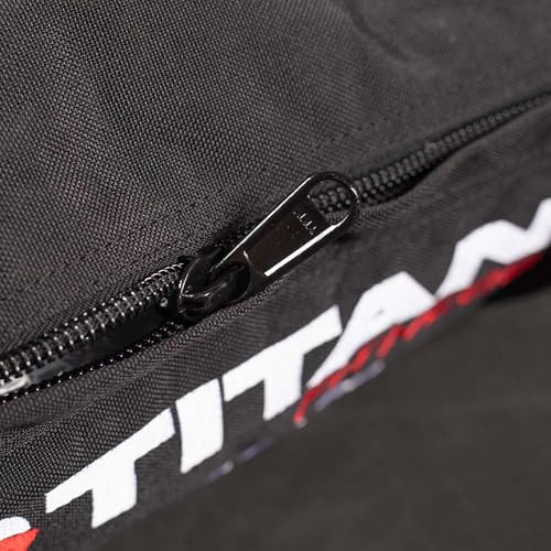 Titan Fitness 125-200 LB PRO Strongman Sandbags, Double Layer, 1050D Cordura, Black, Carry Home Gym Training