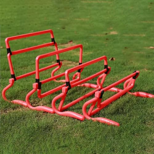 5Pcs Agility Training Hurdles Adjustable Speed Obstacles for Football Soccer Basketball Running Games