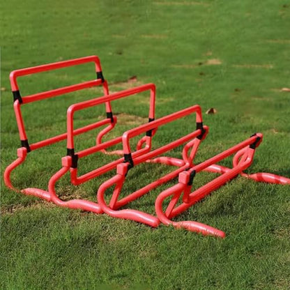 5Pcs Agility Training Hurdles Adjustable Speed Obstacles for Football Soccer Basketball Running Games