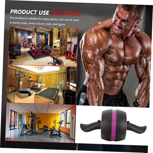 LIOOBO Ab Roller Wheel with Automatic Rebound Non-slip Design for Home Fitness Core Strength Training Exercise Wheel with Extra Mat for Abdominal Workout