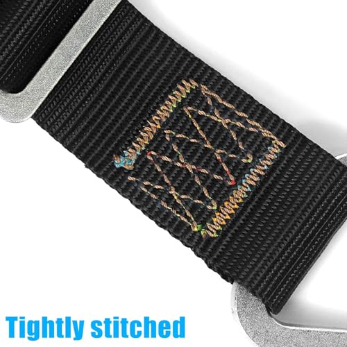 Aoneky 40 inch Heavy Punching Bag Hanger Strap for Boxing MMA, Black Heavy Duty Hanging Strap with Carabiner, No Drill Mount for I Beam Wood Rafter Ceiling Joist Tree Garage Home Gym